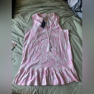 Pink and White Croft & Barrow Dress Size Petite Large NWTO